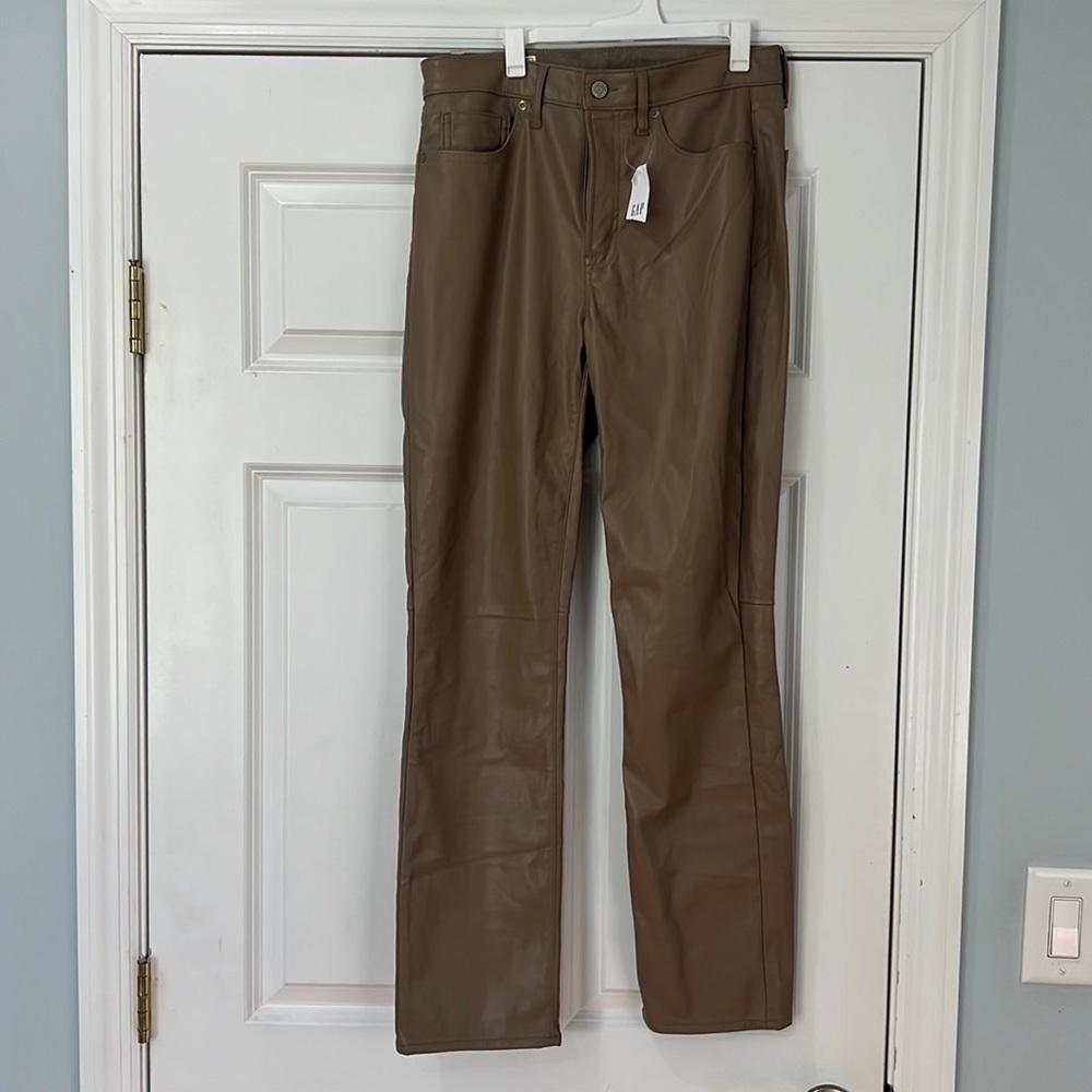 Tan Leather Pants